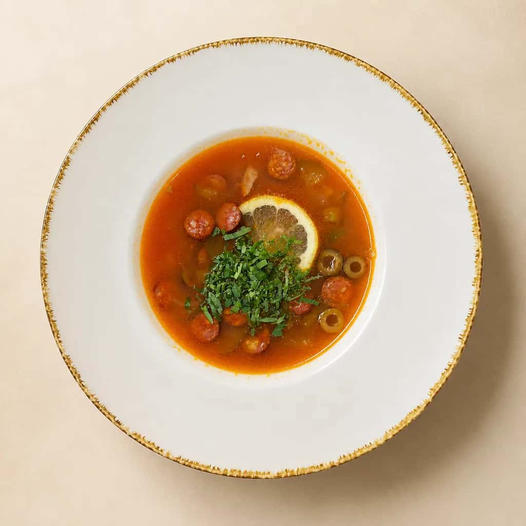Солянка сборная мясная классическая