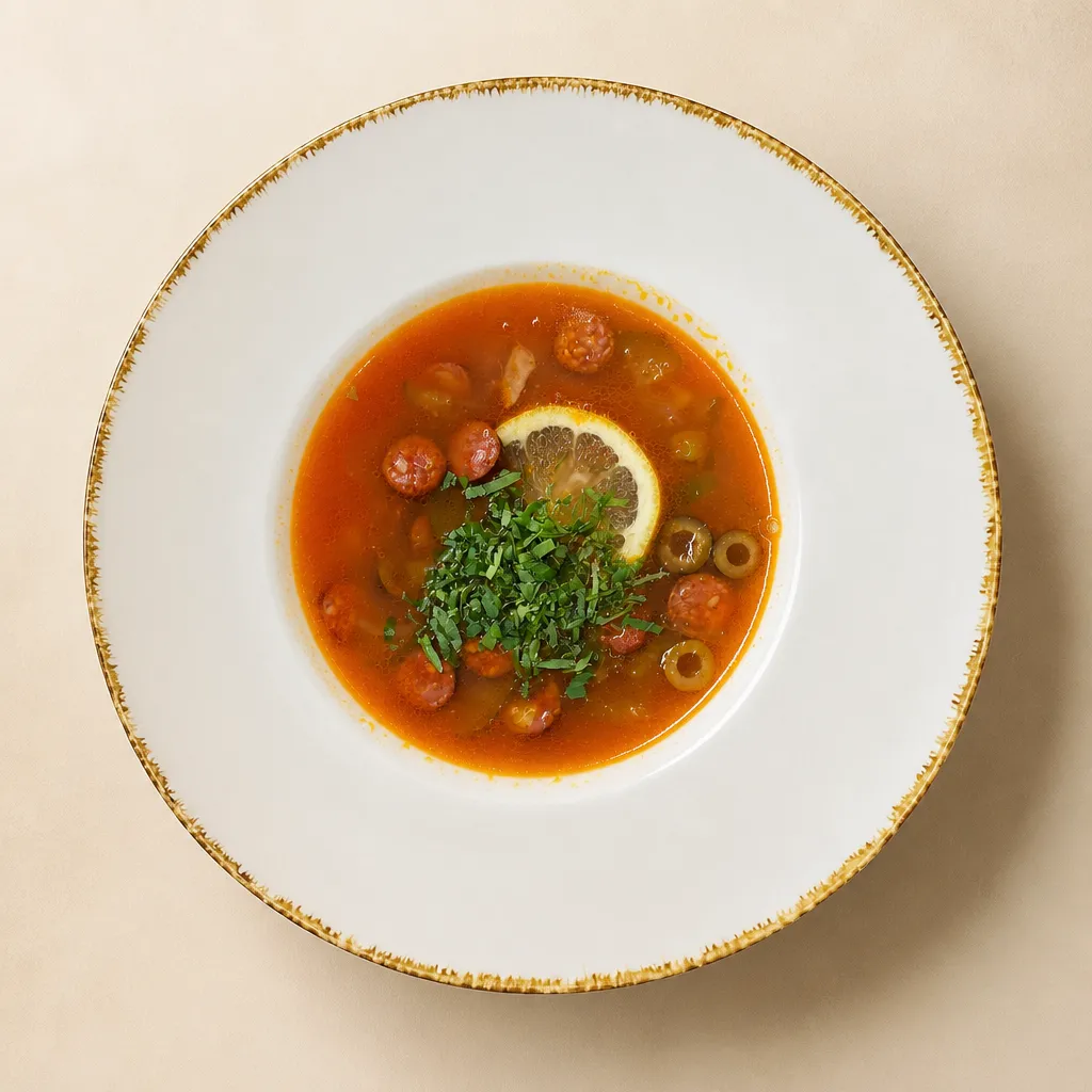 Солянка сборная мясная классическая